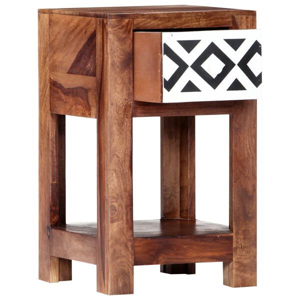 vidaXL Bedside Cabinet 30x30x50 cm Solid Acacia Wood