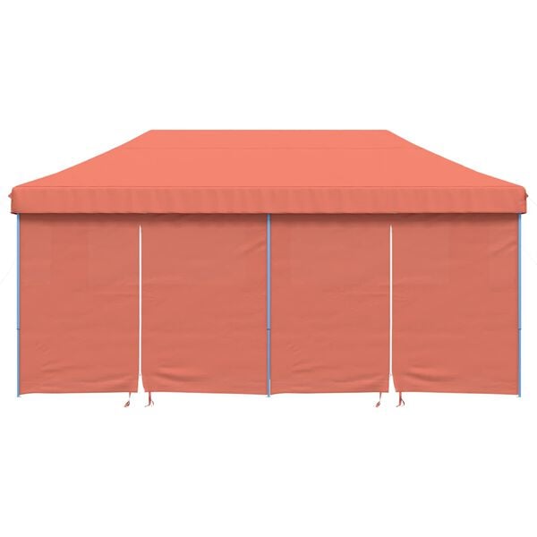 vidaXL Party Tent Folding Terracotta 292 x 580 x 315 cm Oxford Fabric