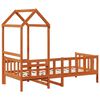 vidaXL Day Bed Set 2 pcs Wax Brown Solid Pine Wood