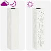 vidaXL Solar LED Pathway Light 2 pcs White Cold Rolled Steel