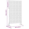 vidaXL Privacy Screen Grey 100 x 50 x 180 cm Weathering Steel