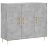 vidaXL Sideboard Concrete Grey 90x34x80 cm Engineered Wood