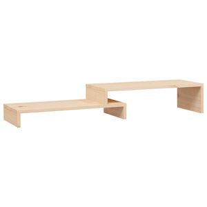 vidaXL Monitor Stand (52-101)x22x14 cm Solid Wood Pine