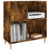 vidaXL Record Cabinet Smoked Oak 84.5x38x89 cm Engineered Wood