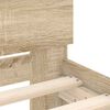 vidaXL Bed Frame with Headboard Sonoma 152 x 203 cm Engineered Wood
