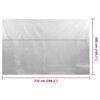vidaXL Floating PE Solar Pool Film 732x366 cm Grey