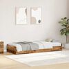 vidaXL Bed Frame with Headboard Old Wood 80 x 200 cm Engineered Wood