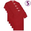 Fruit of the Loom Original T-shirts 5 pcs Red S Cotton