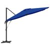 vidaXL Roma Parasol Blue 286 x 284 x 265 cm Aluminium and Polyester