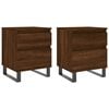 vidaXL Bedside Cabinets 2 pcs Brown Oak 40x35x50 cm Engineered Wood