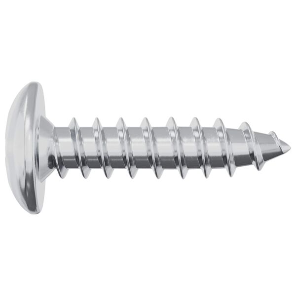 vidaXL Screw 12 pcs Silver M4 x 16 mm Steel