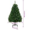 vidaXL Artificial Christmas Tree with Stand Green 120 cm PVC and Metal
