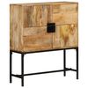 vidaXL Highboard 80x30x95 cm Solid Rough Wood Mango