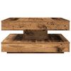 vidaXL Coffee Table 360-Degree Rotatable Old Wood 70x70x34.5 cm