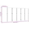 vidaXL 6-Panel Room Divider Light Grey 420x180 cm