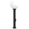 vidaXL Bollard Light with Outlet 80 cm Black IP44