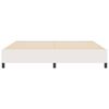 vidaXL Bed Frame Cream 200 x 200 cm Corduroy fabric