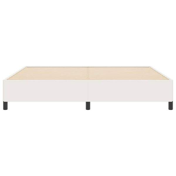 vidaXL Bed Frame Cream 200 x 200 cm Corduroy fabric