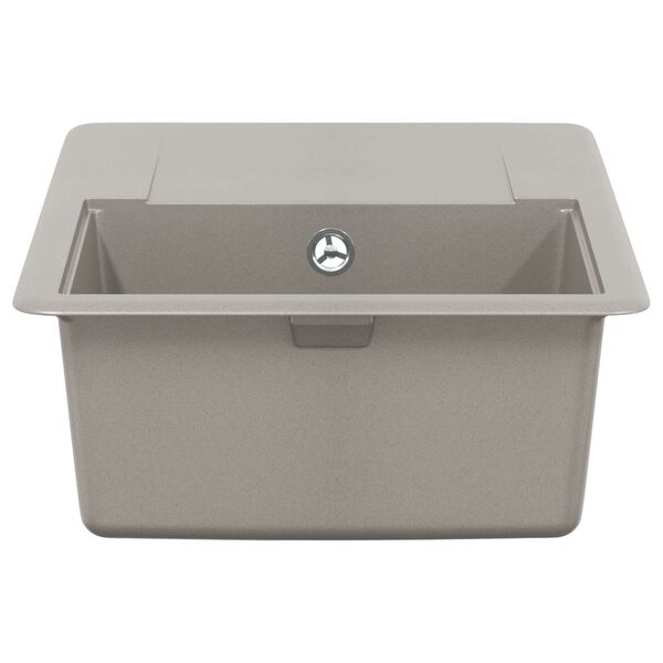 vidaXL Sink Grey 670 x 460 mm 80% Quartz and 20% Resin