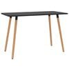 vidaXL Dining Table Black 120x60x75 cm Metal