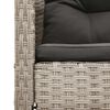 vidaXL Garden Sofa Set 6 pcs Light grey and dark grey Poly Rattan