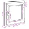 Basement Window Manual RISOR Anthracite 50 x 50 cm PVC and Glass