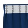vidaXL Blackout Curtains with Rings 2 pcs Dark Blue 260 x 140 cm