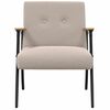 vidaXL Armchair Light Grey 59 x 75 x 78 cm Curly Wool-like Fabric