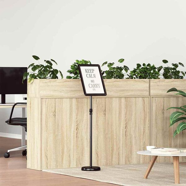 vidaXL Trade Show Displays Black 30 x 25 x 128 cm Aluminum