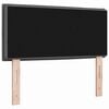 vidaXL LED Headboard with LED Strip Lights Dark grey 80 cm Fabric
