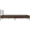 vidaXL Bed Frame without Mattress Brown Oak 120x190 cm Small Double