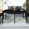 vidaXL Garden Table Black 159.5x82.5x76 cm Solid Wood Pine