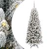 vidaXL Artificial Christmas Tree White 180 cm