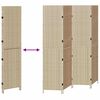 vidaXL Room Divider Folding Manual Beige 195 x 180 cm Poly Rattan
