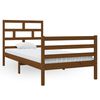 vidaXL Bed Frame without Mattress Honey Brown Solid Wood 90x200 cm