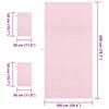 vidaXL Sports Towel Set 3 pcs Pink Polyester and Polyamide