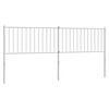 vidaXL Metal Replace Headboard White 193 cm