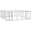 vidaXL Outdoor Dog Kennel Steel 36.3 m&sup2;
