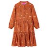 vidaXL Kids'Dress Cognac 140