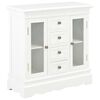 vidaXL Sideboard White 70x28x70 cm Solid Pine Wood