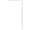 vidaXL Walk-in Shower Wall 115x195 cm ESG Glass White