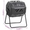vidaXL Garden Compost Bin Black 73x64x95 cm 160 L
