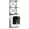 vidaXL Tractor Wine Cabinet White 49x31x172 cm Rough Mango Wood