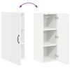 vidaXL Kitchen Cabinet with Shelf High Gloss White 30 x 31 x 80 cm