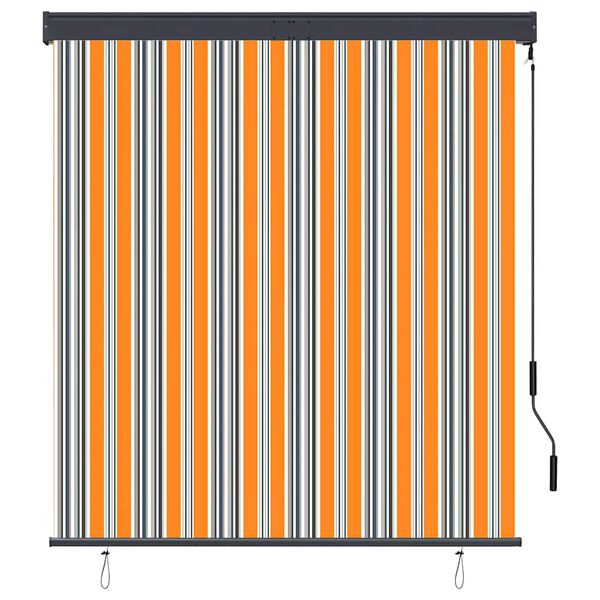 vidaXL Outdoor Roller Blind 140x250 cm Yellow and Blue