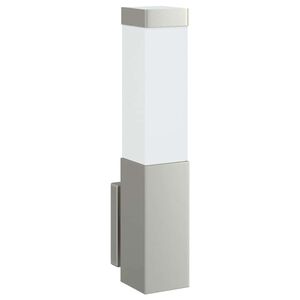 vidaXL Outdoor Wall Light Silver 10.5 x 6 x 33 cm