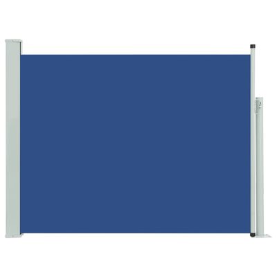 vidaXL Patio Retractable Side Awning 140x500 cm Blue