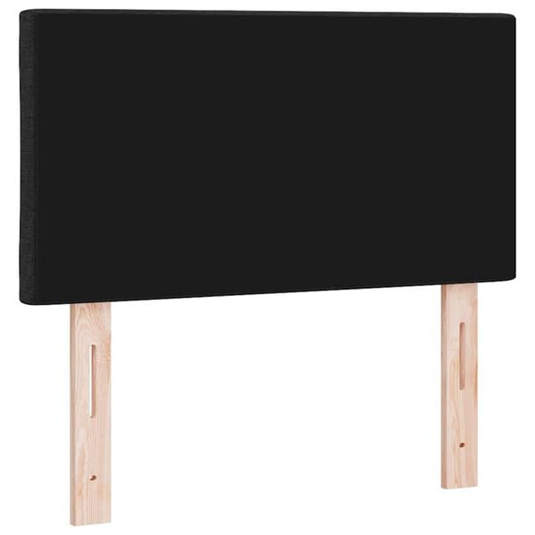 vidaXL Headboard with Headboard Black 80 cm Faux Leather