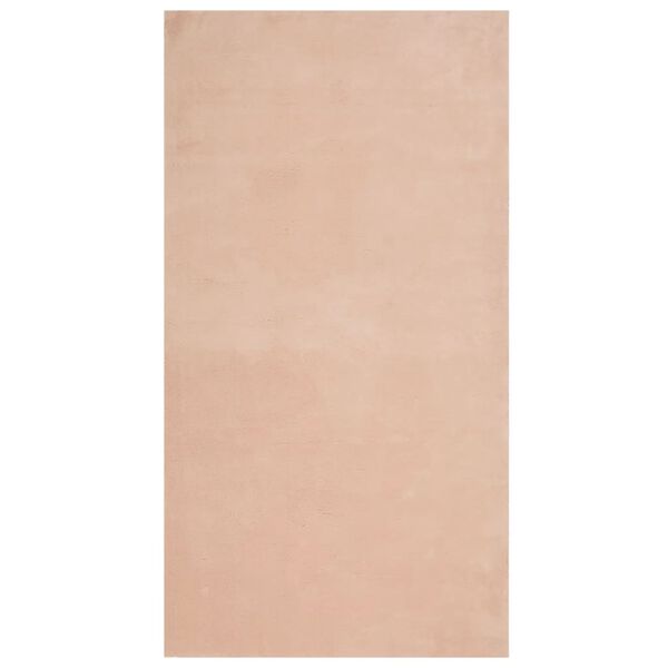 vidaXL Rug HUARTE Short Pile Soft and Washable Blush 80x150 cm