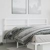 vidaXL Metal Replace Headboard White 193 cm